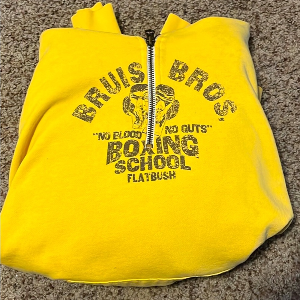 Old Navy Quarter Zip up ! Yellow Vintage XL